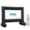 Costway 14FT\16FT\18FT\20FT Inflatable Projector Screen Projection Outdoor Home Theater W/ Blower